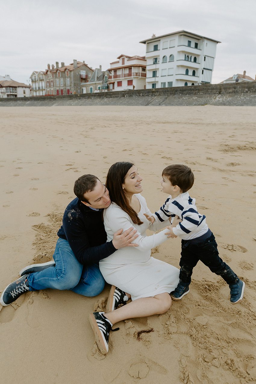 Shooting Photo Grossesse Famille Pays Basque