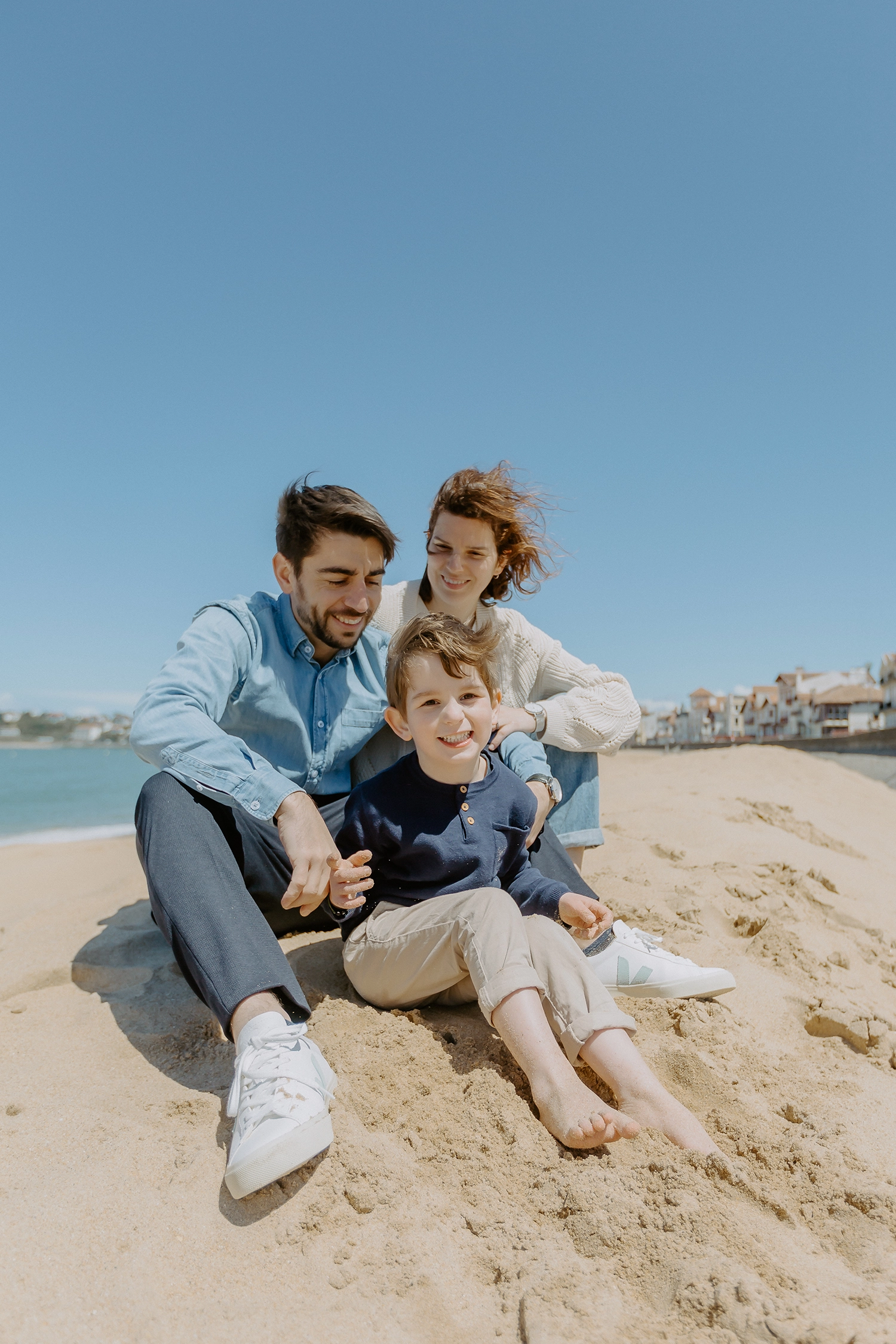 photo famille plage pays basque