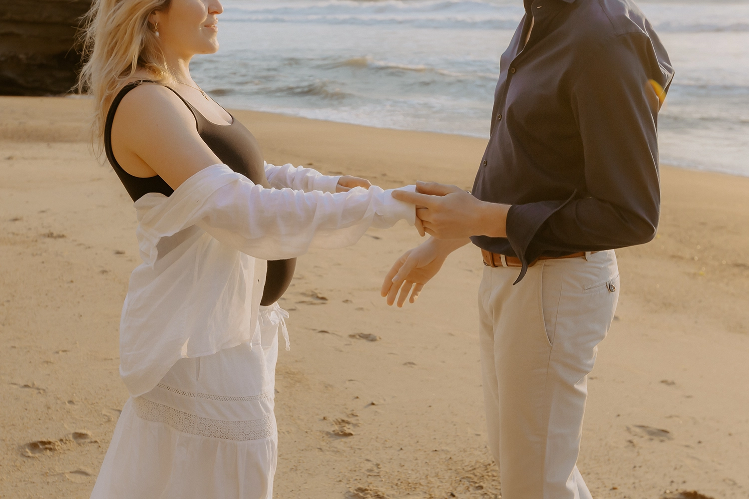 photos grossesse plage biarritz