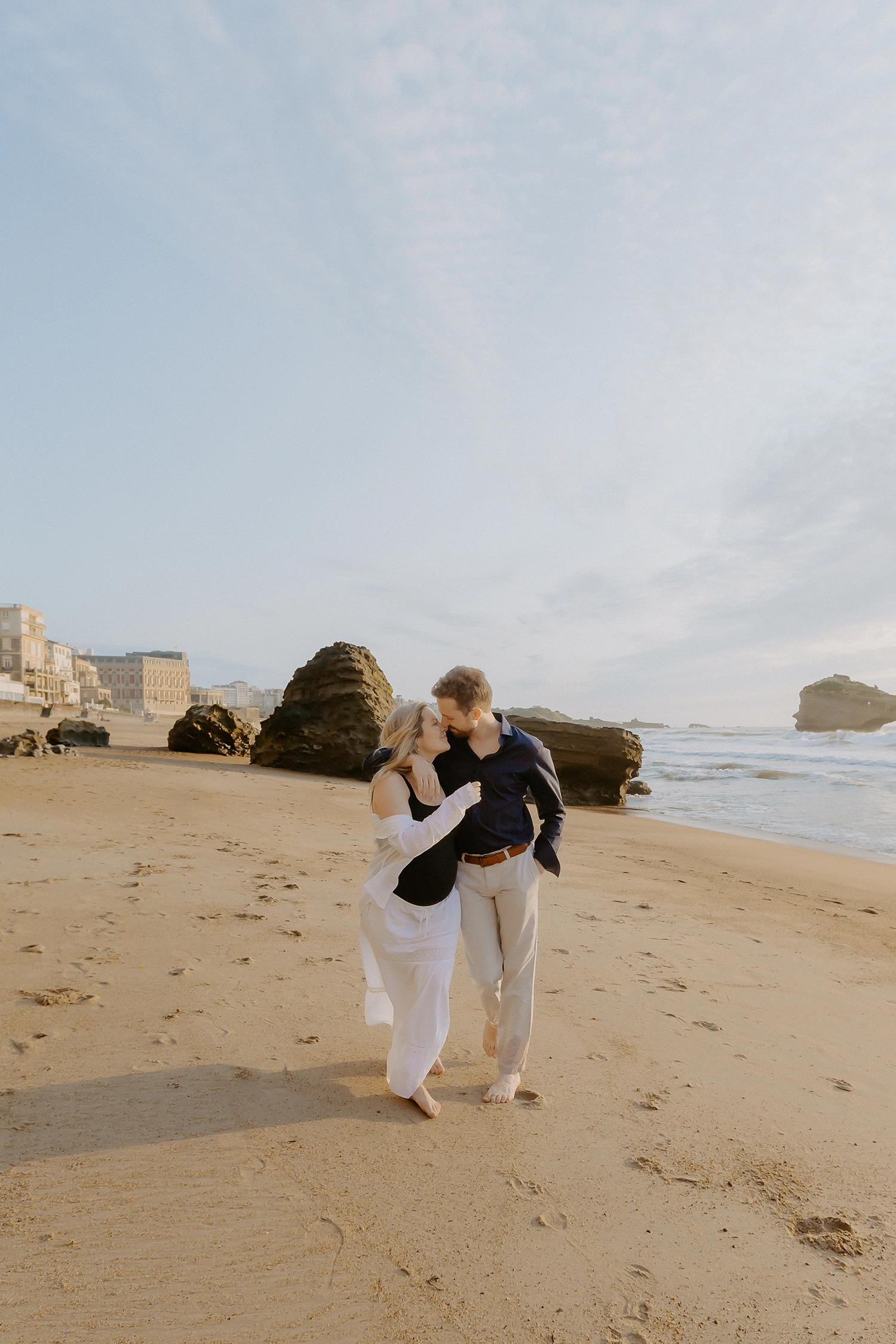 photos grossesse plage biarritz