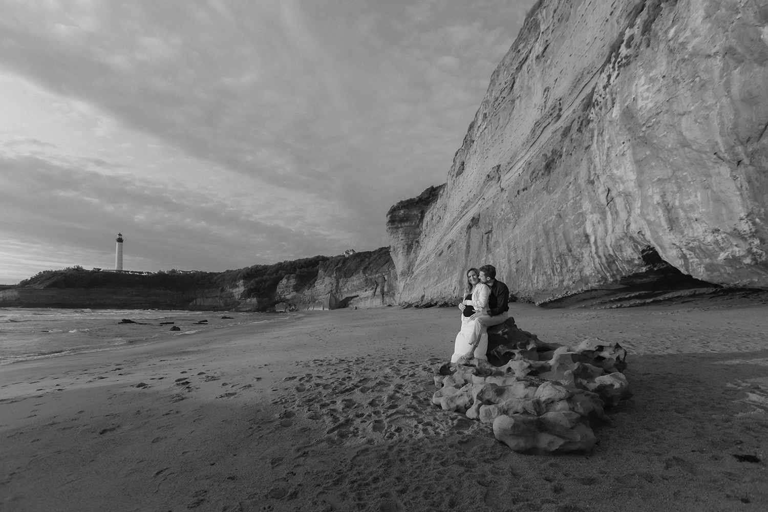 photos grossesse plage biarritz