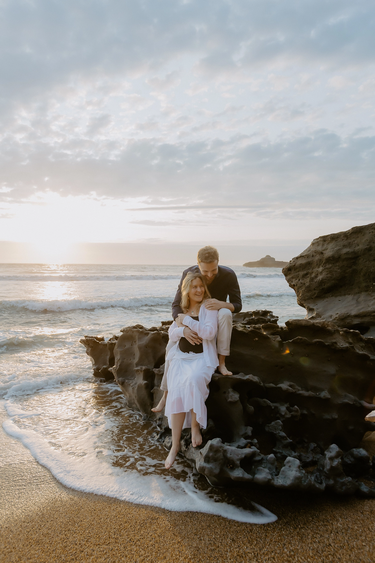 photos grossesse plage biarritz