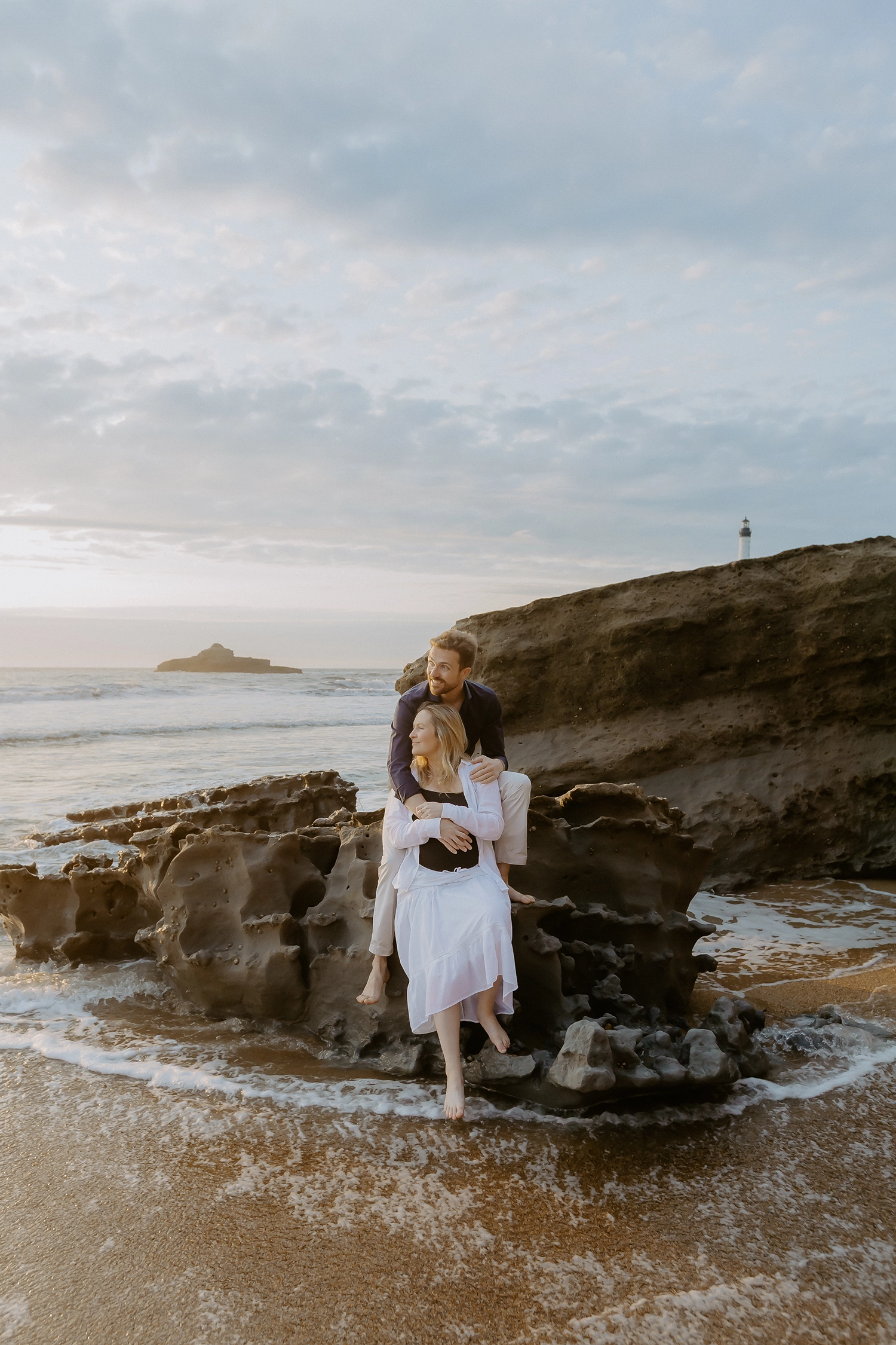 photos grossesse plage biarritz