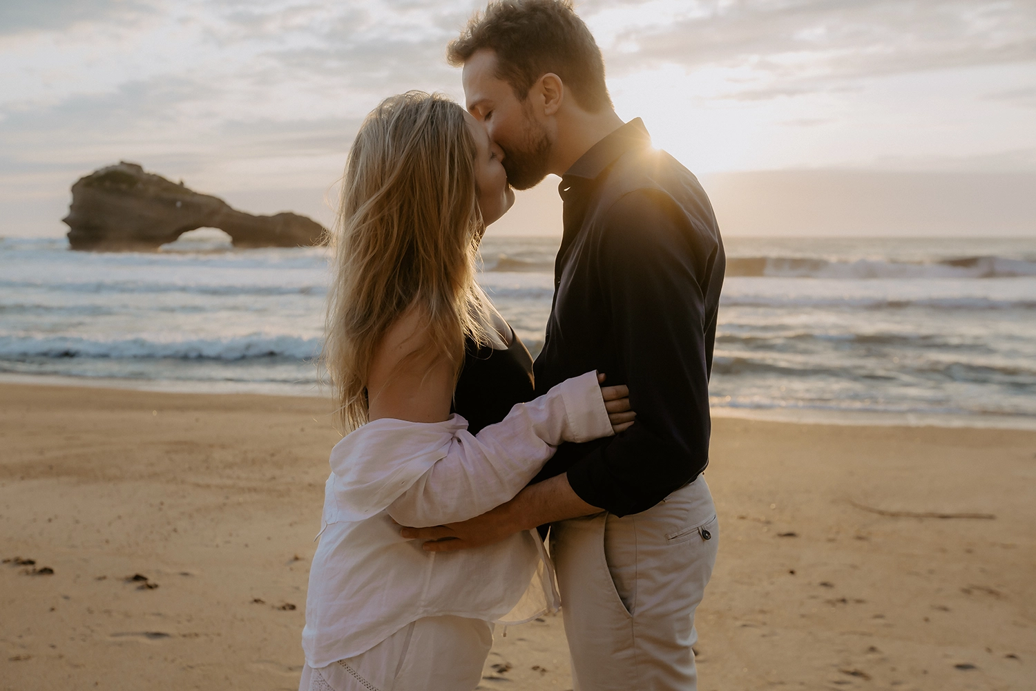 photos grossesse plage biarritz