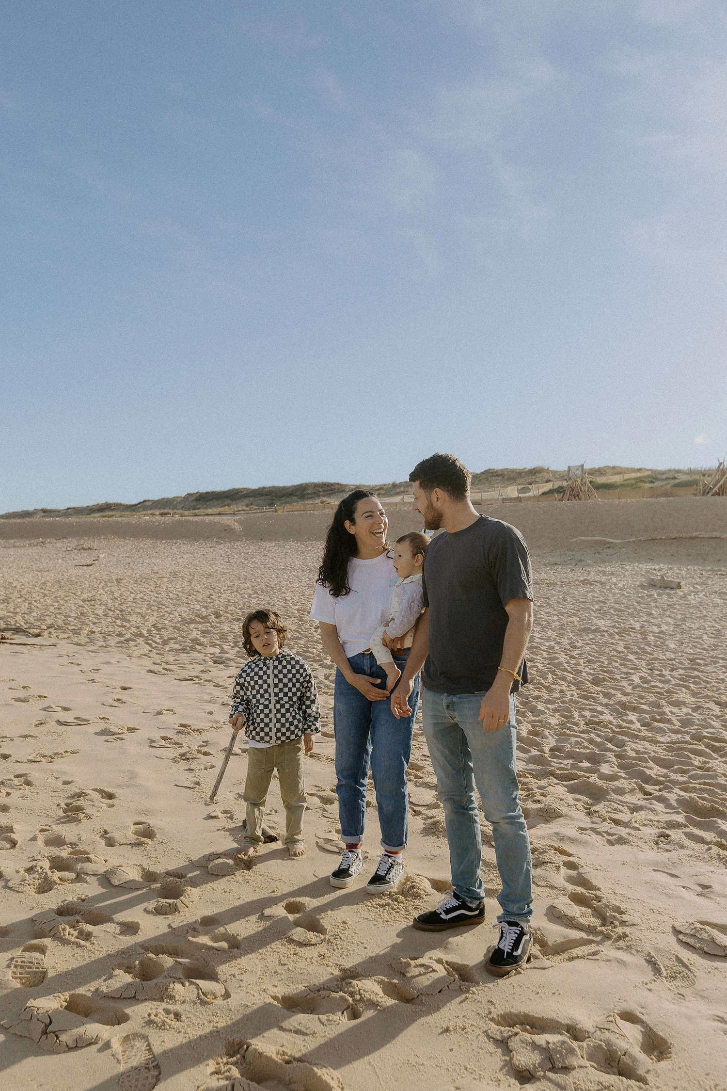photo famille plage capbreton