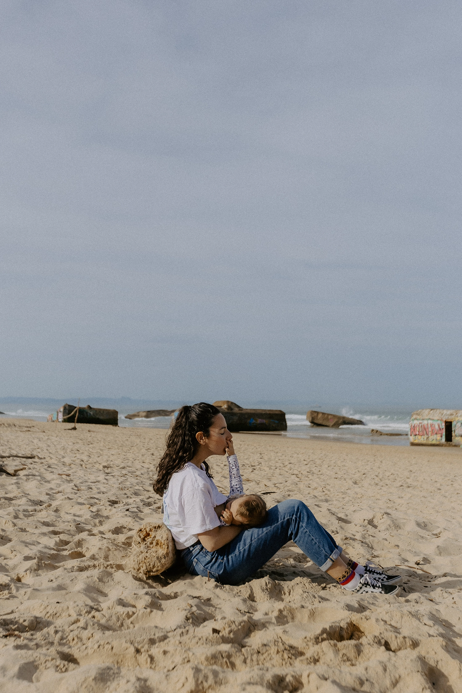 photo famille plage capbreton