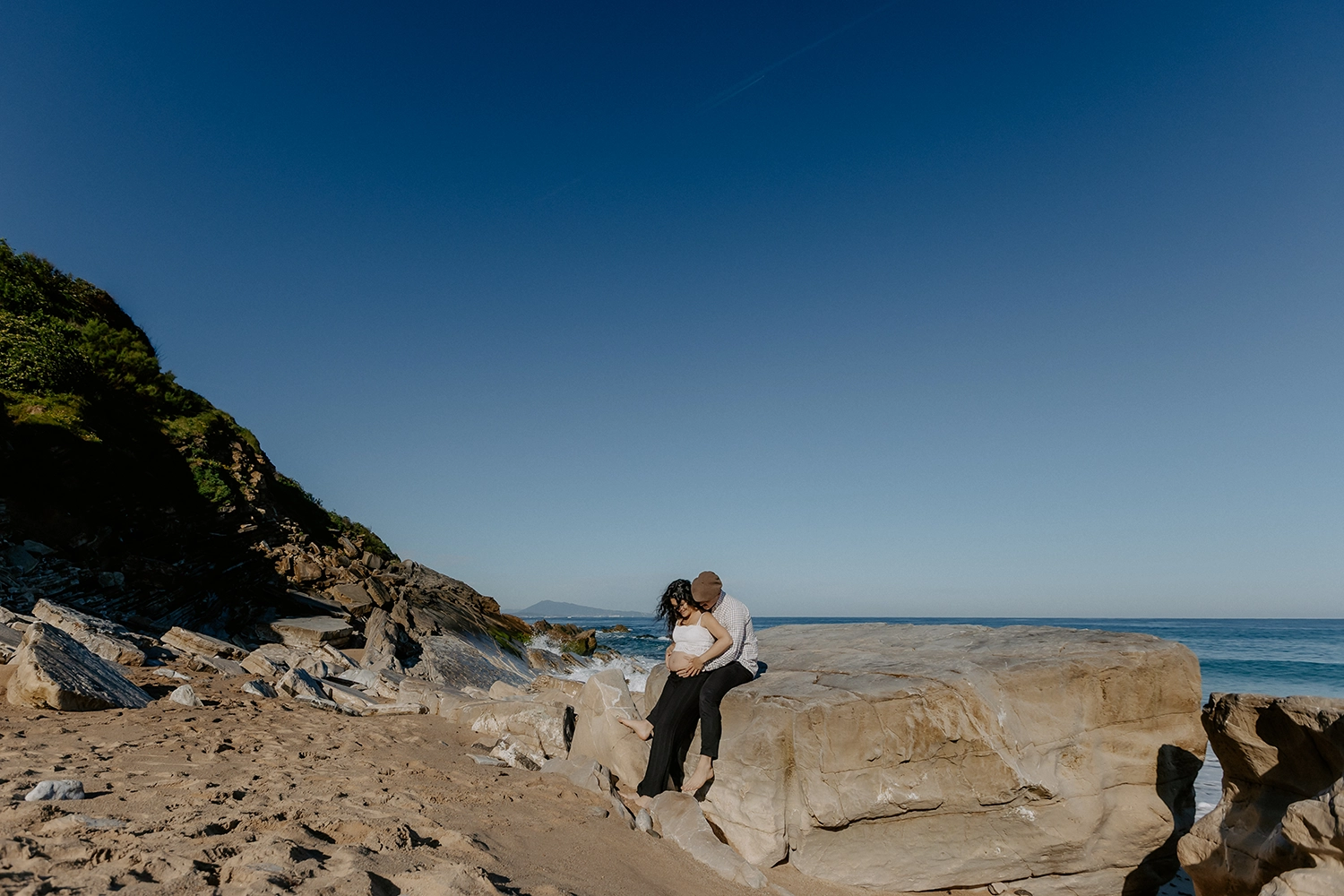 Photo grossesse plage Bidart