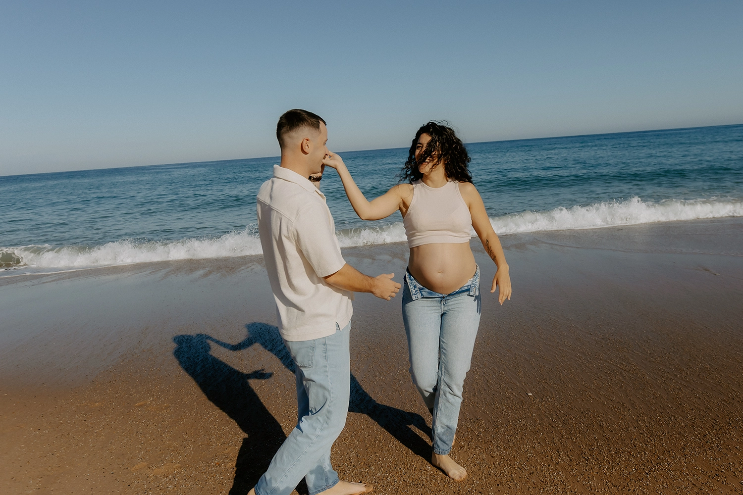 Photo grossesse plage Bidart