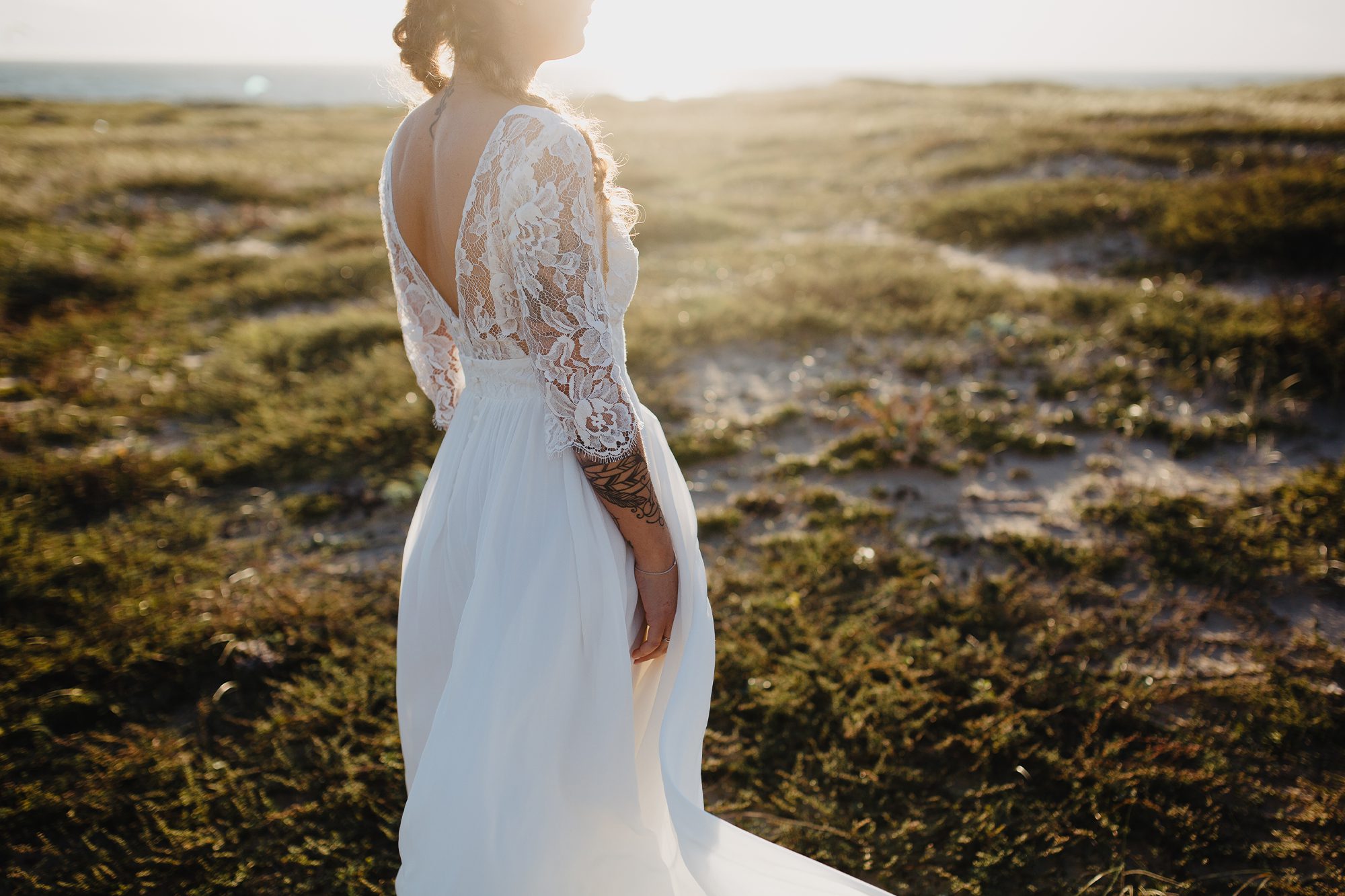 mariage sur la plage dans les landes